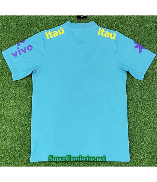 Tailandia Equipacion Camiseta Brasil Entrenamiento Azul 2022 2023