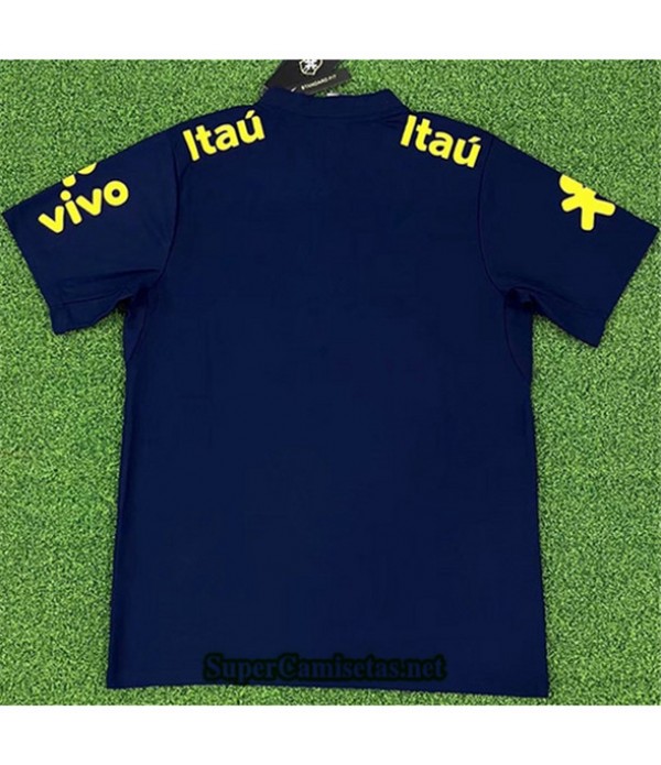 Tailandia Equipacion Camiseta Brasil Entrenamiento Azul Marino 2022 2023