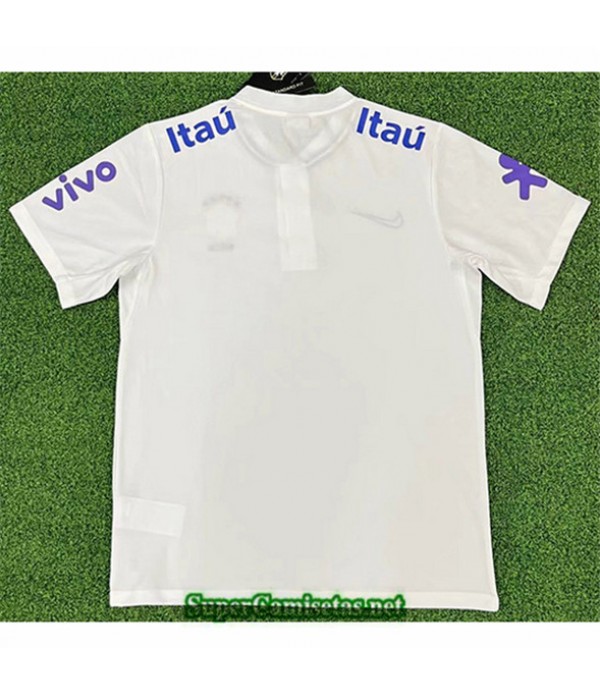 Tailandia Equipacion Camiseta Brasil Entrenamiento Blanco 2022 2023