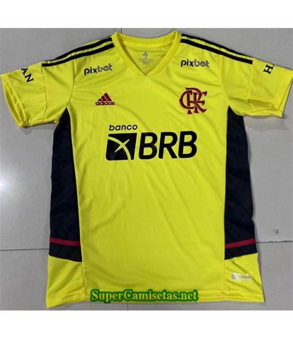 Tailandia Equipacion Camiseta Flamengo Amarillo 2022 2023