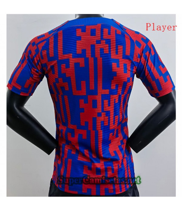 Tailandia Equipacion Camiseta Player Barcelona Entrenamiento Camouflage 2022 2023