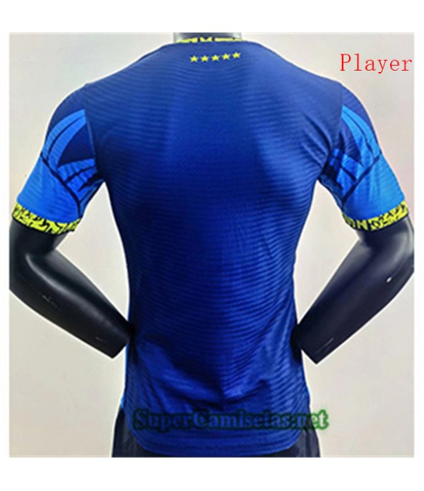 Tailandia Equipacion Camiseta Player Brasil Azul 2022 2023