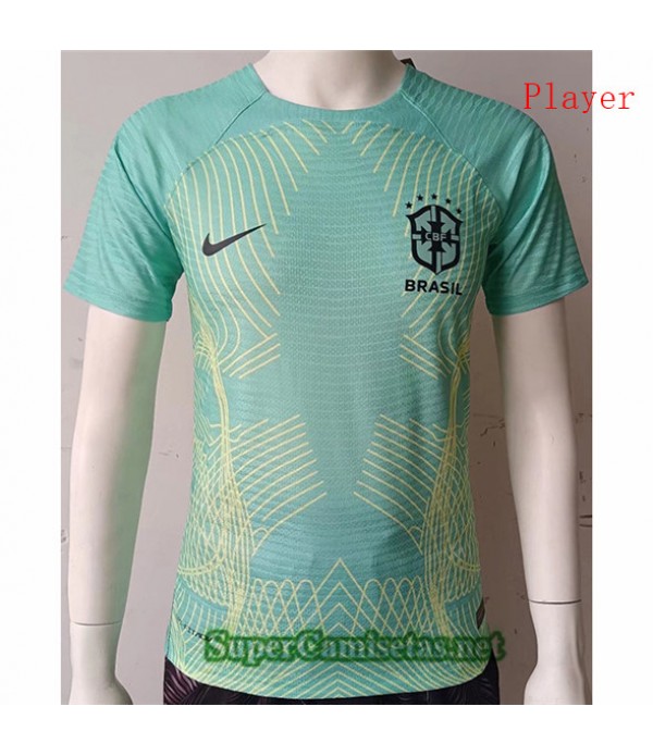 Tailandia Equipacion Camiseta Player Brasil Verde 2022 2023