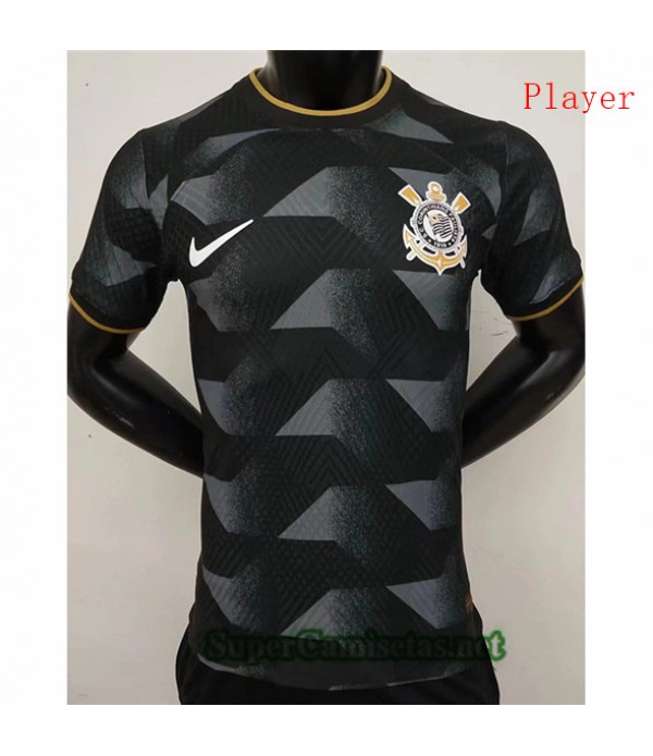 Tailandia Equipacion Camiseta Player Corinthiens Negro 2022 2023