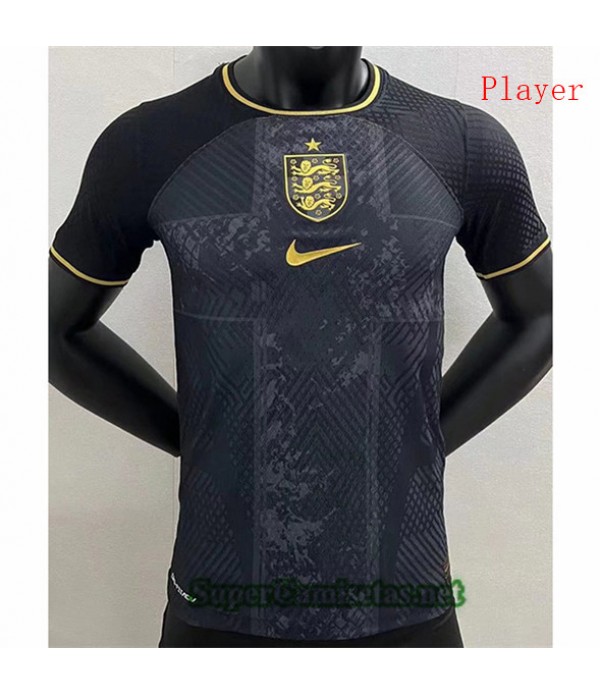 Tailandia Equipacion Camiseta Player Inglaterra Entrenamiento Negro 2022 2023