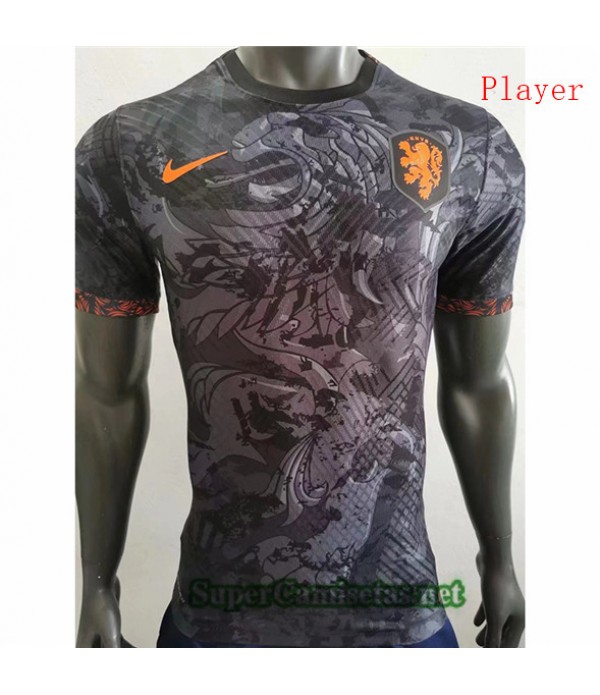 Tailandia Equipacion Camiseta Player Países Bajos Especial Negro 2022 2023
