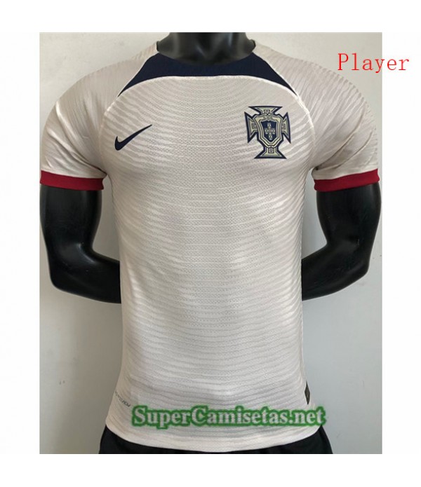 Tailandia Equipacion Camiseta Player Portugal Blan...