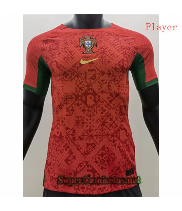 Tailandia Equipacion Camiseta Player Portugal Traning Rojo 2022 2023