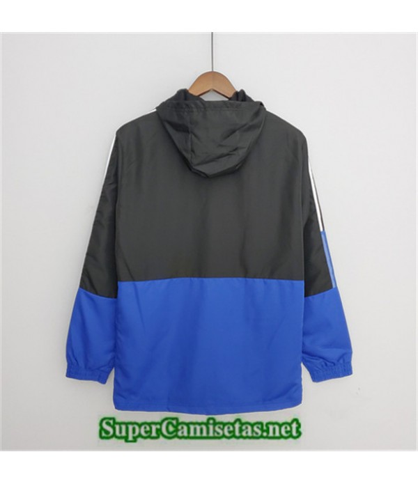 Tailandia Manchester United Chaqueta Rompevientos Negro/blanco/azul 2022 2023