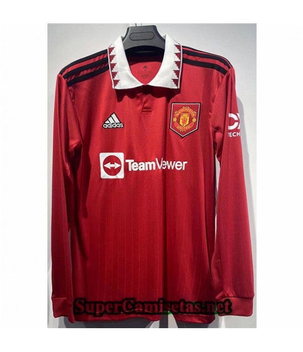 Tailandia Primera Equipacion Camiseta Manchester United Manga Larga 2022 2023