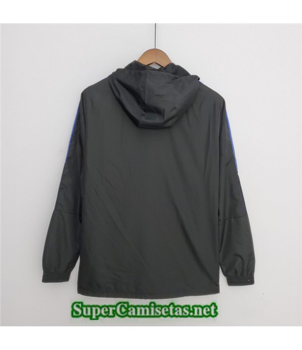 Tailandia Real Madrid Chaqueta Rompevientos Negro 2022 2023