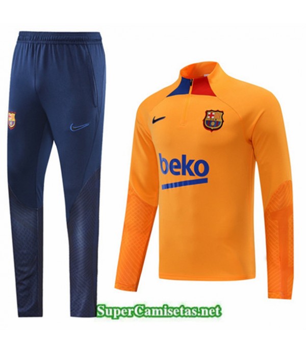 Tailandia Camiseta Chandal Barcelona Naranja 2022 2023