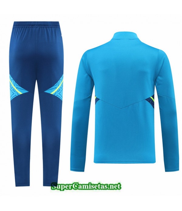 Tailandia Camiseta Chandal Sin Logo De Marca Azul 2022 2023