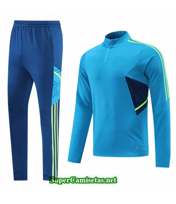 Tailandia Camiseta Chandal Sin Logo De Marca Azul 2022 2023