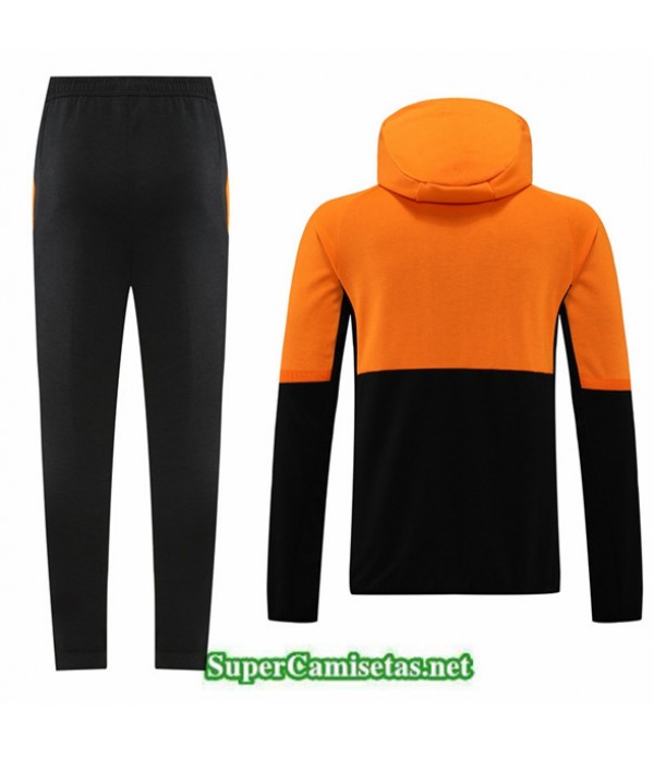 Tailandia Camiseta Chaqueta Chandal Con Capucha Adidas Naranja 2022 2023