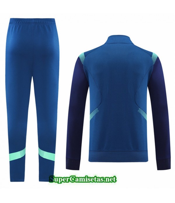 Tailandia Camiseta Chaqueta Chandal Nike Azul 2022 2023