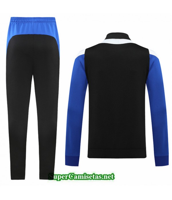 Tailandia Camiseta Chaqueta Chandal Sin Logo De Marca Negro 2022 2023