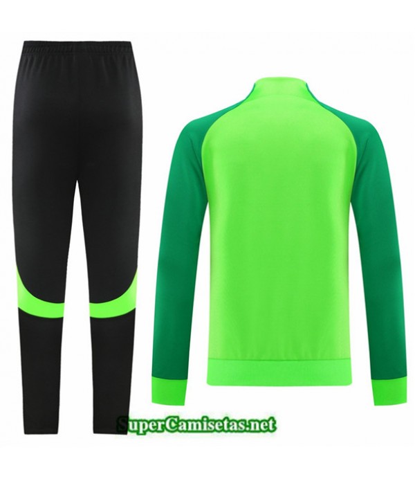 Tailandia Camiseta Chaqueta Chandal Sin Logo De Marca Verde 2022 2023