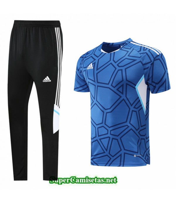 Tailandia Camiseta Kit De Entrenamiento Adidas Azul 2022 2023