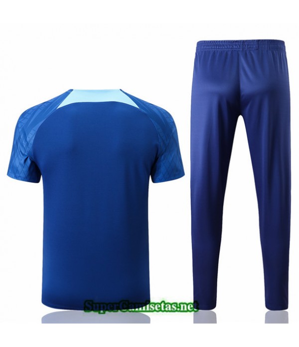 Tailandia Camiseta Kit De Entrenamiento Atletico Madrid Azul 2022 2023