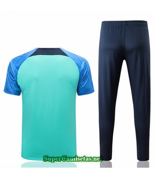 Tailandia Camiseta Kit De Entrenamiento Barcelona Azul 2022 2023