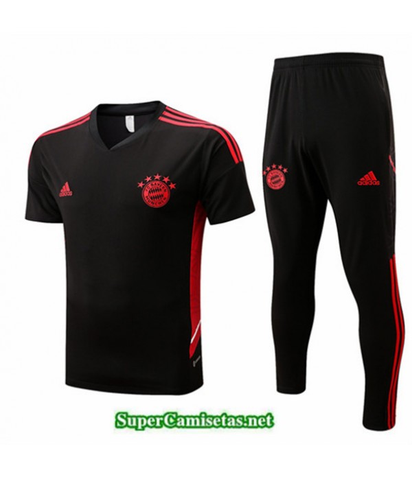 Tailandia Camiseta Kit De Entrenamiento Bayern Munich Negro 2022 2023