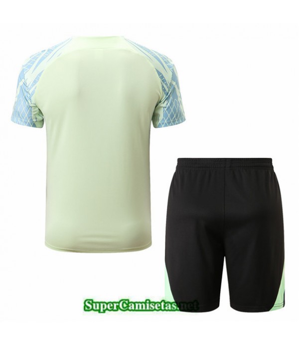 Tailandia Camiseta Kit De Entrenamiento Brasil + Short Blanco 2022 2023