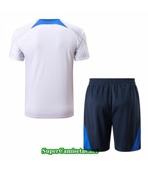 Tailandia Camiseta Kit De Entrenamiento Francia + Short Blanco 2022 2023
