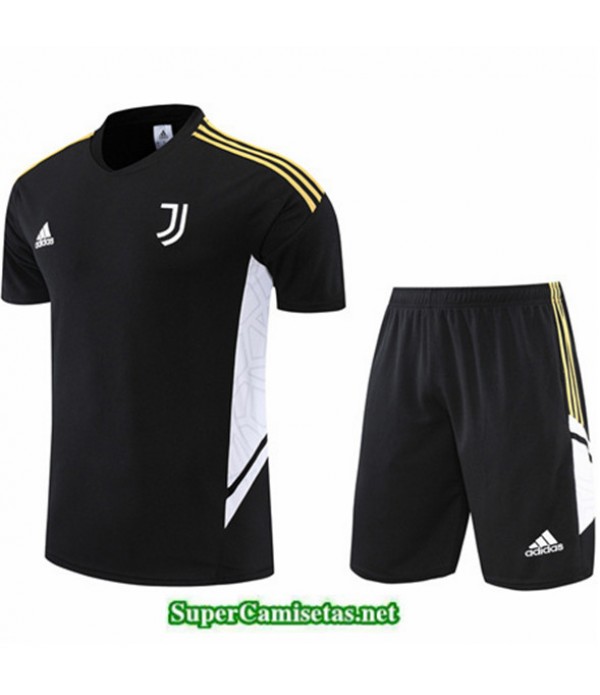 Tailandia Camiseta Kit De Entrenamiento Juventus + Short Negro 2022 2023