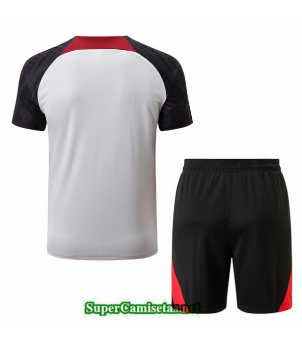 Tailandia Camiseta Kit De Entrenamiento Liverpool + Short Blanco 2022 2023