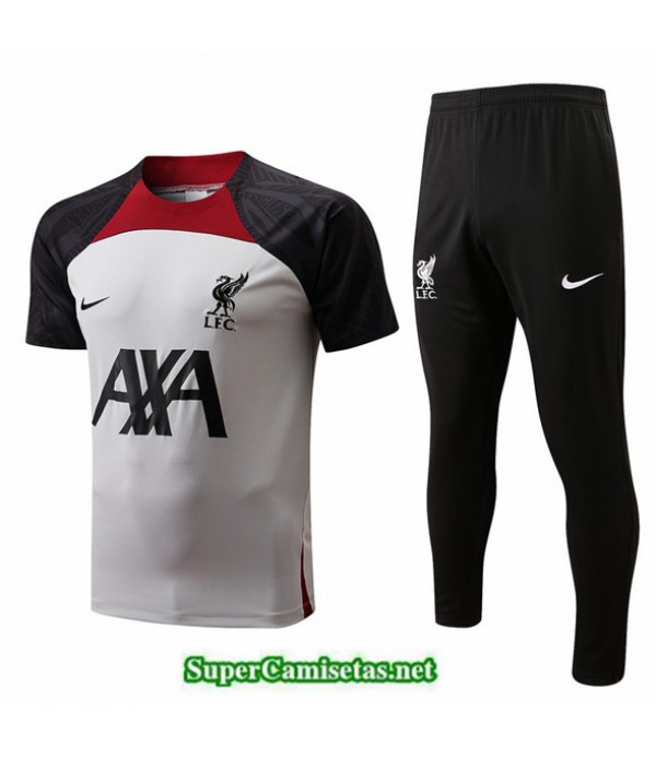Tailandia Camiseta Kit De Entrenamiento Liverpool Blanco 2022 2023