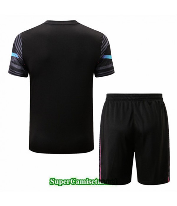 Tailandia Camiseta Kit De Entrenamiento Manchester City + Short Negro 2022 2023