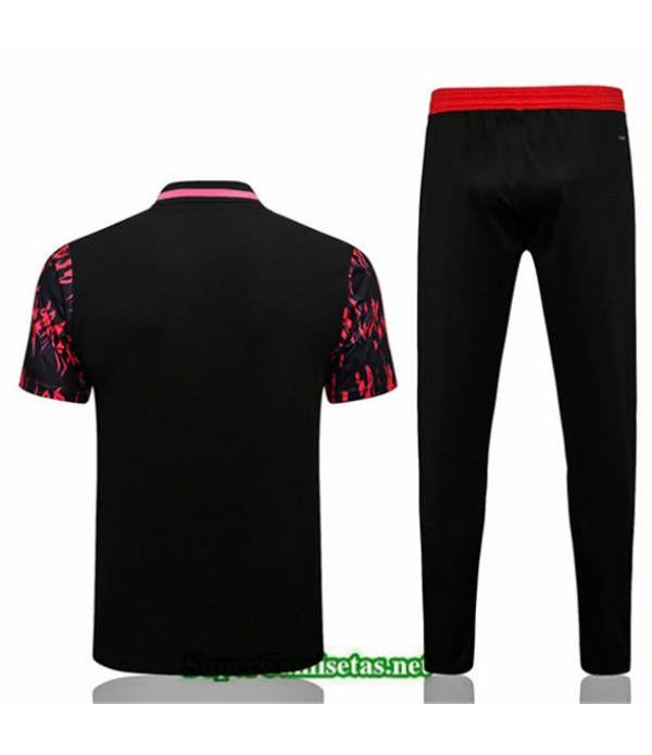 Tailandia Camiseta Kit De Entrenamiento Manchester United + Short Polo Rojo 2022 2023