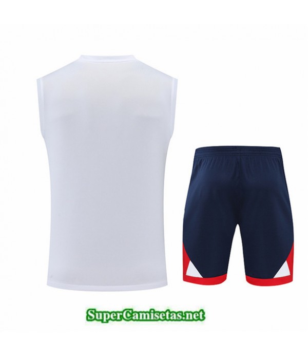 Tailandia Camiseta Kit De Entrenamiento Paris Psg Debardeur Blanco 2022 2023
