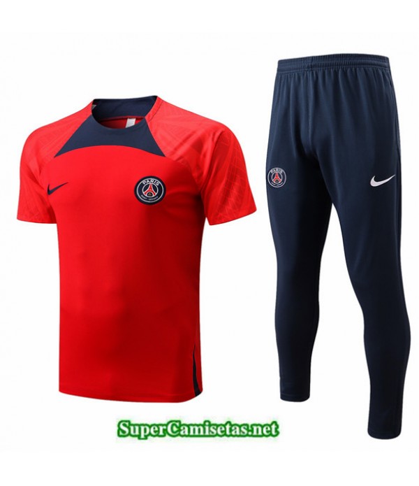 Tailandia Camiseta Kit De Entrenamiento Paris Psg Rojo 2022 2023