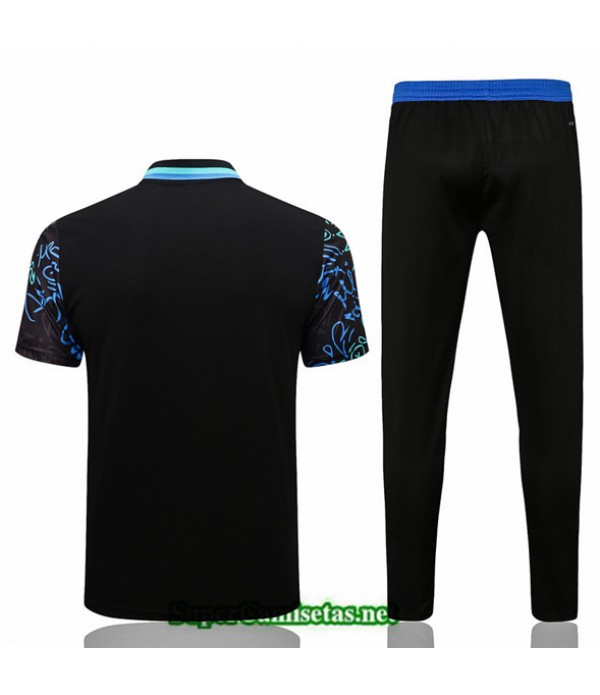Tailandia Camiseta Kit De Entrenamiento Real Madrid Polo Azul 2022 2023