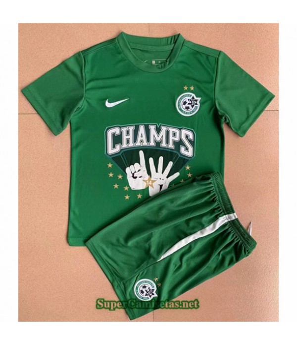 Tailandia Equipacion Camiseta Maccabi Haifa Enfant Champion Edition Vert 2022 2023