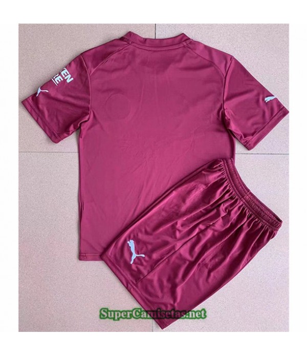 Tailandia Equipacion Camiseta Manchester City Enfant Portero Rojo 2022 2023