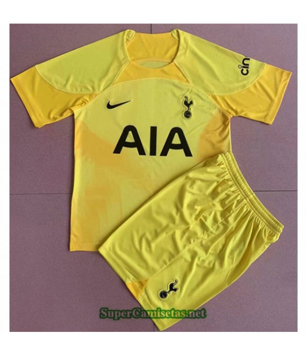 Tailandia Equipacion Camiseta Tottenham Enfant Portero Amarillo 2022 2023