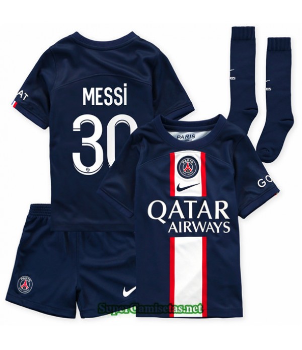 Tailandia Primera Equipacion Camiseta Psg Enfants Messi 30 2022 2023