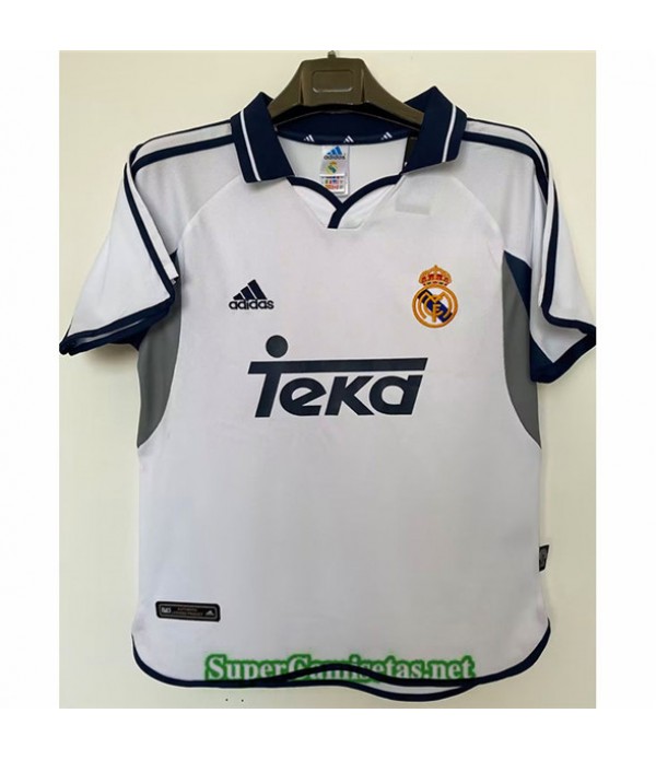 Tailandia Primera Equipacion Camiseta Real Madrid Hombre 2000 01