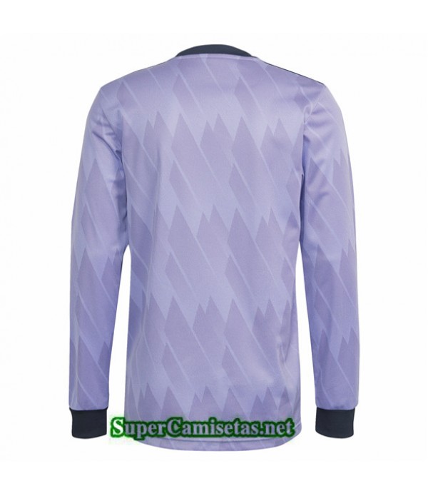 Tailandia Segunda Equipacion Camiseta Real Madrid Manga Larga 2022 2023