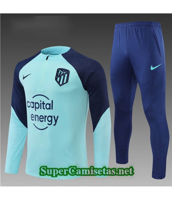 Tailandia Camiseta Chandal Atletico Madrid Player Niño Verde/azul 2022/23