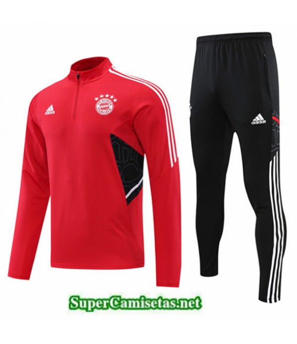 Tailandia Camiseta Chandal Bayern Munich Rojo/negro 2022/23