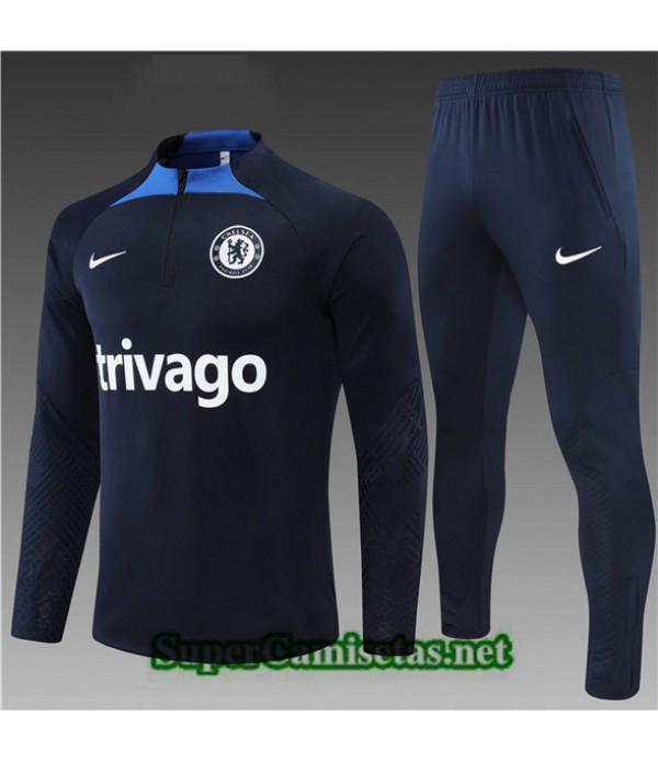 Tailandia Camiseta Chandal Chelsea Niño Azul Profundo 2022/23