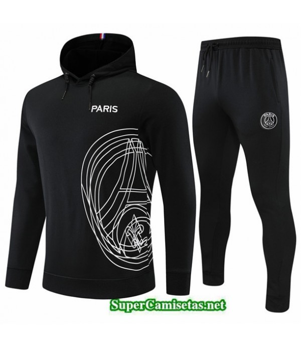 Tailandia Camiseta Chandal Con Capucha Paris Psg Negro 2022/23