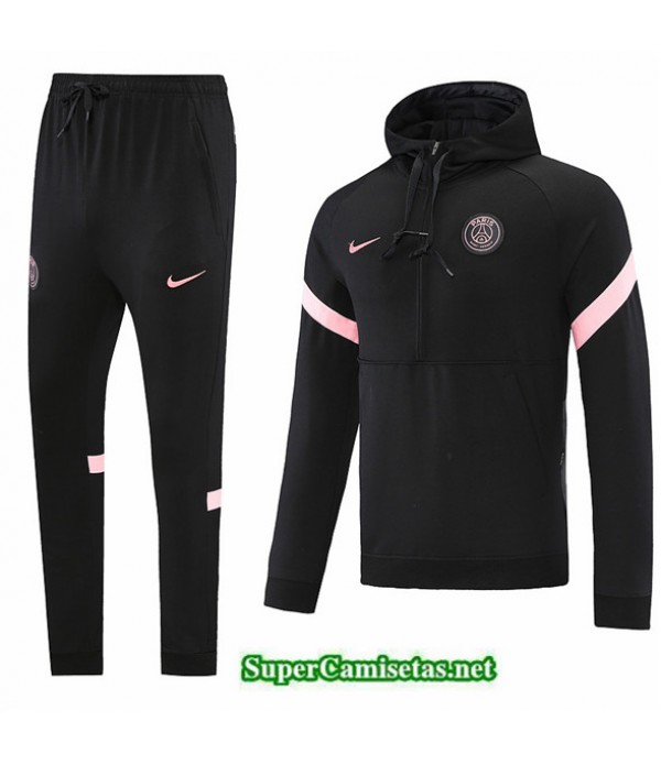 Tailandia Camiseta Chandal Con Capucha Paris Psg Negro 2022/23