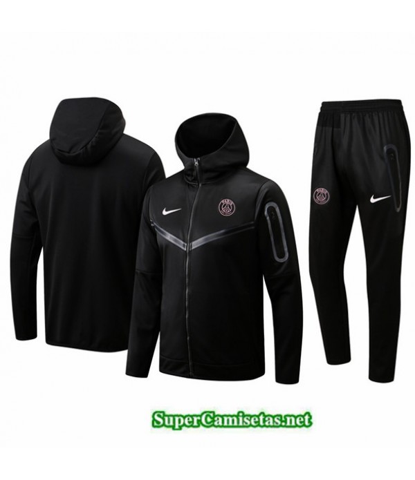 Tailandia Camiseta Chandal Con Capucha Paris Psg Negro 2022/23
