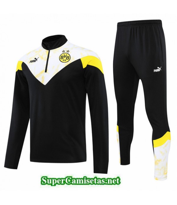 Tailandia Camiseta Chandal Dortmund Negro/blanco 2022/23