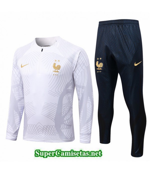 Tailandia Camiseta Chandal Francia Blanco/negro 2022/23